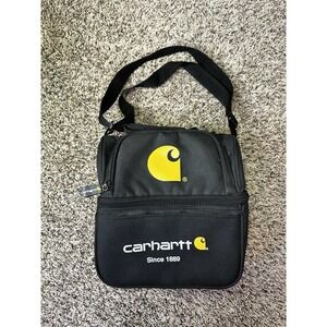 Carhartt Lunch Bag Fully Insulated Two Compartment Lunch Cooler Black